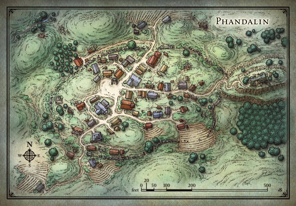 A map of Phandalin