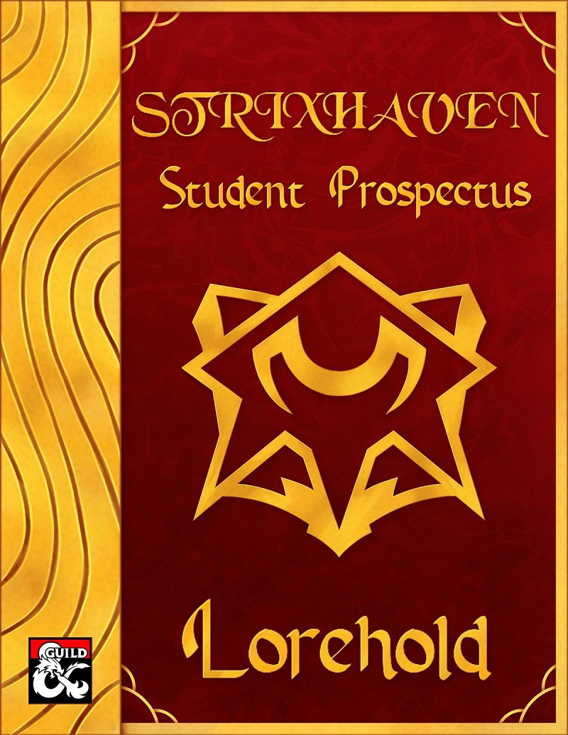 Cover art reads, "Strixhaven Student Prospectus."