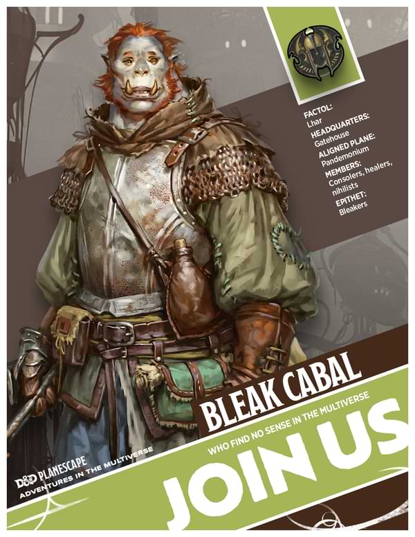Bleak Cabal recruitment poster