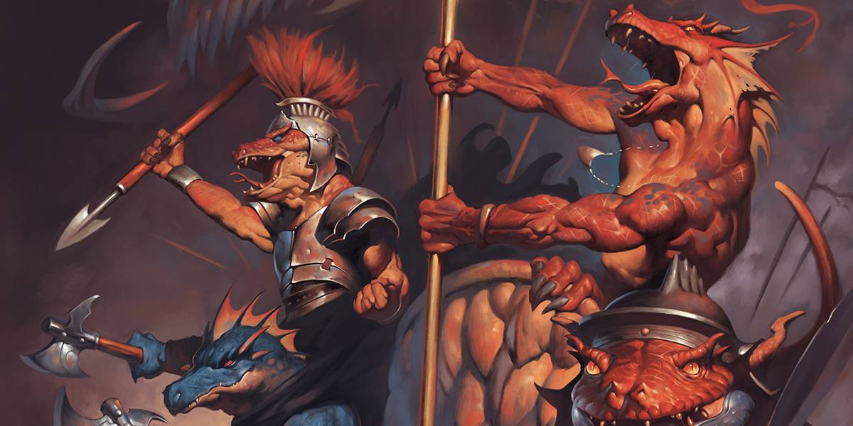 A group of kobolds wielding spears.