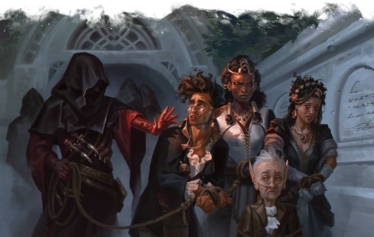 THE CULT OF VECNA HAS KIDNAPPED FOUR NOBLES IN NEVERWINTER: ELDON KEYWARD, INDRINA LAMSENSETTLE, SARCELLE MALINOSH, AND UMBERTO NOBLIN
