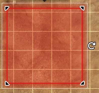 A preview of the Overlay tool, with options to adjust size and orientation.