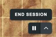 Two buttons are shown: One ends the current session in Maps. The other pauses the sessions.