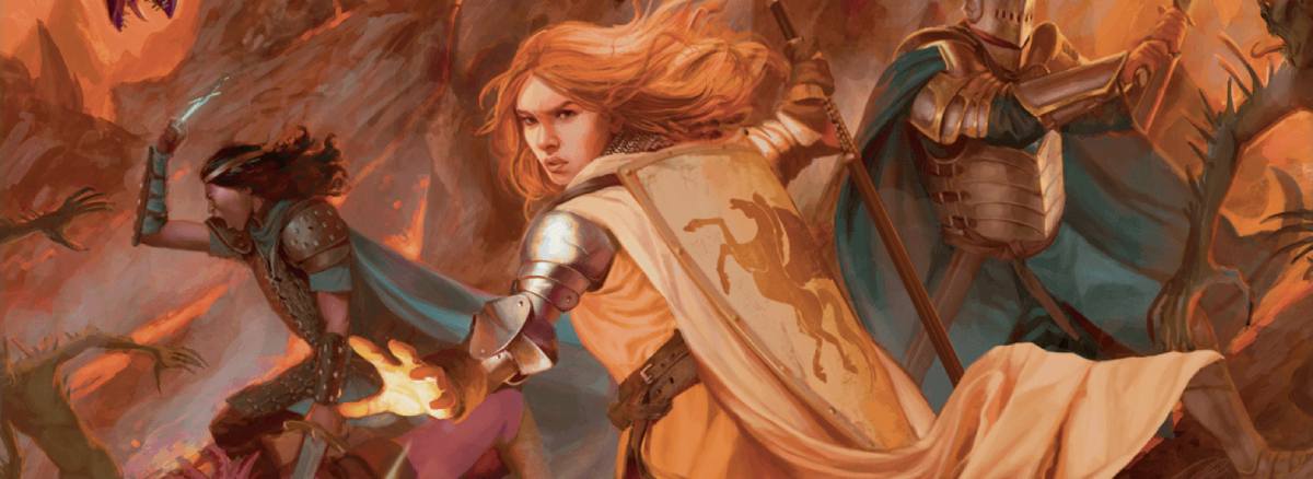 A paladin preparing to do battle.