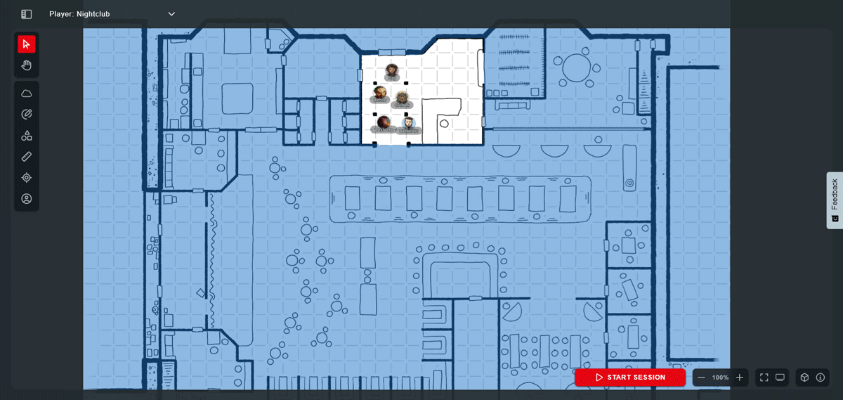 A gif of Maps' Fog of War feature revealing hidden enemies