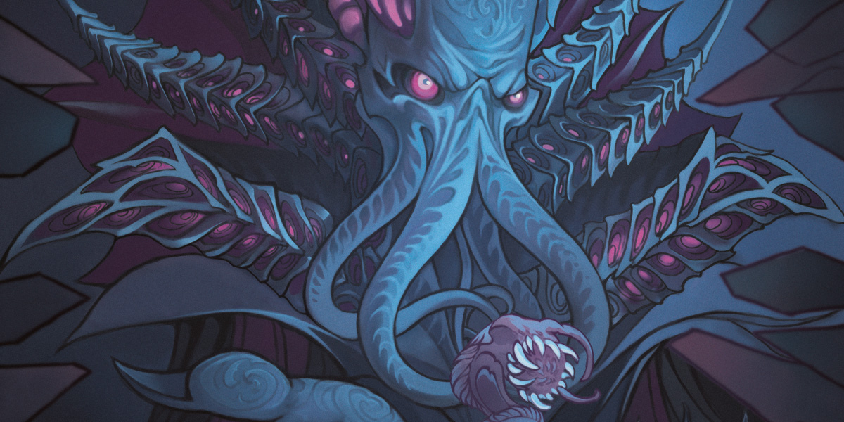 A Mind Flayer and its tadpole