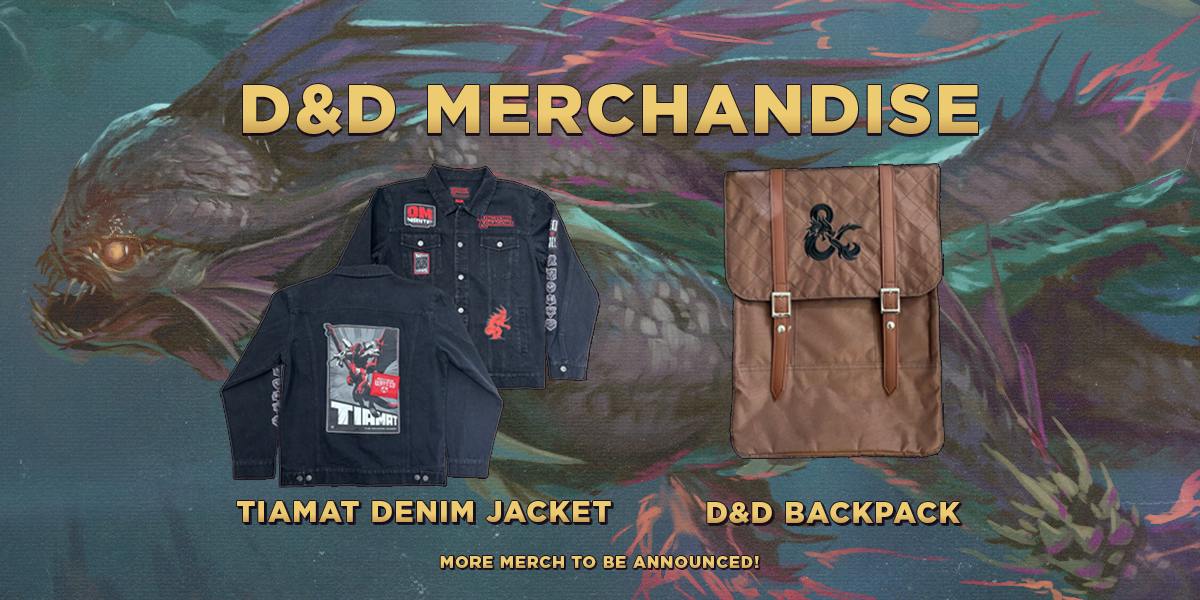 A picture showing a D&D messenger bag and jean jacket featuring Tiamat
