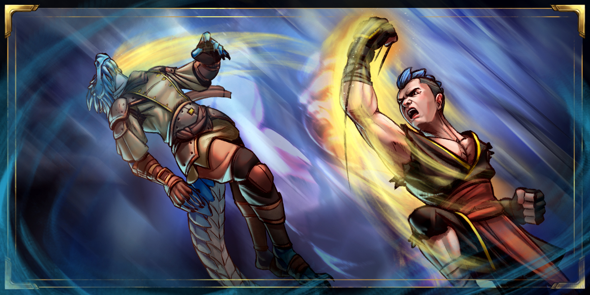 A Way of Street Fighting Monk uppercutting an enemy