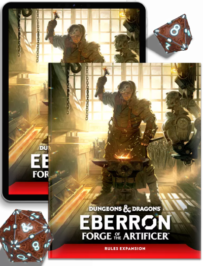Digital and Physical copies of the Forge of the Artificer book
