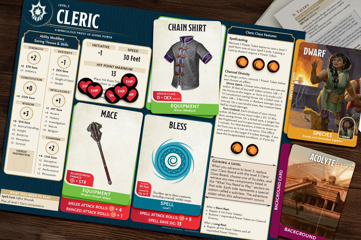 Cleric Character Board Level 2