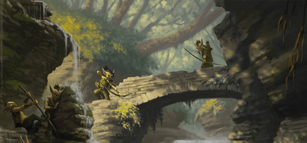 Goblins ambush unsuspecting adventurers