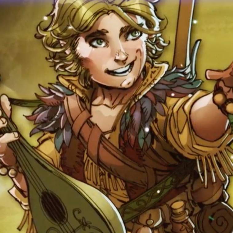 Damien Haas as Prumpkino the halfling bard