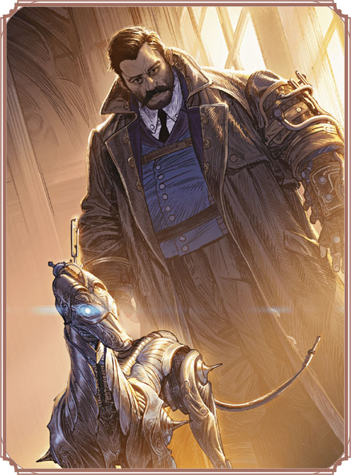 Battle Smith Artificer alongside a steel defender