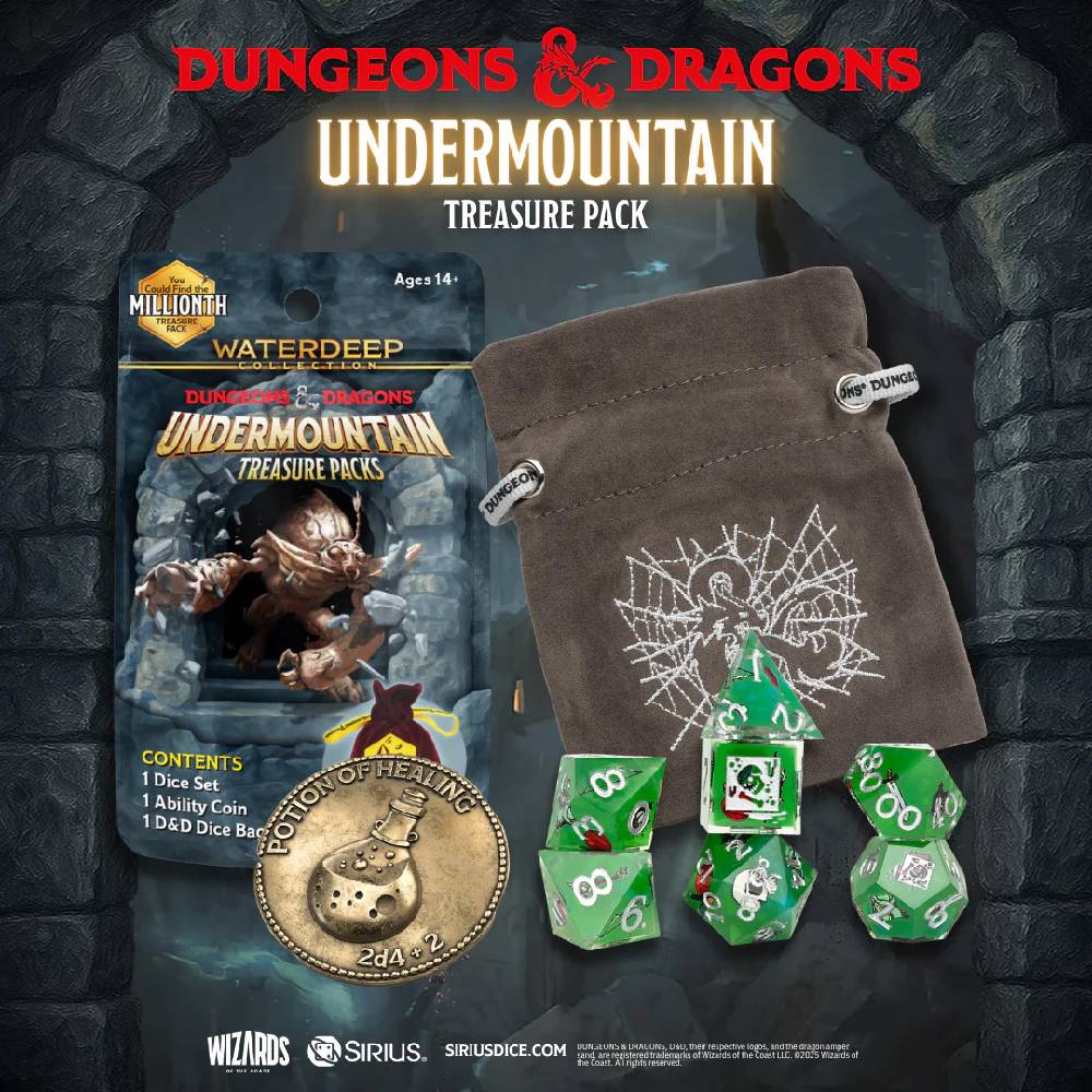 Undermountain Treasure Packs by Sirius Dice