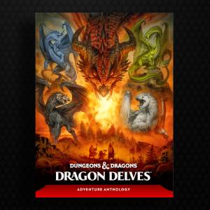 Dragon Delves anthology cover featuring iconic D&D monsters and dungeon challenges