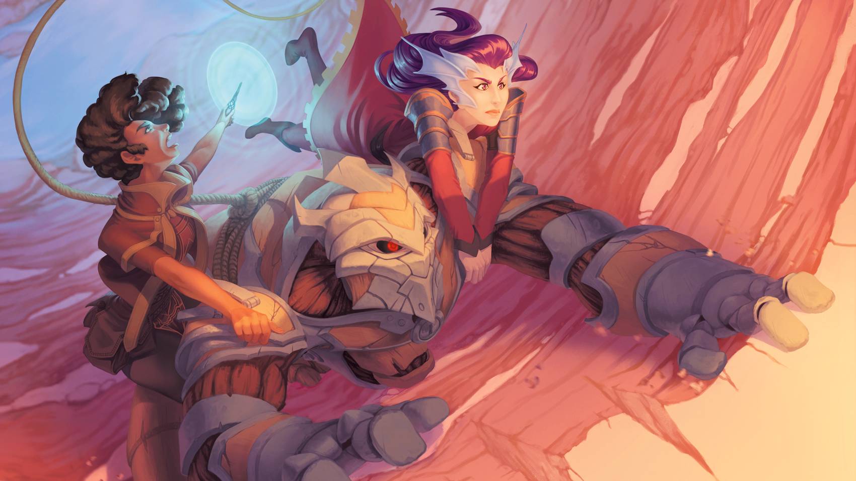 A warforged artificer on an adventure