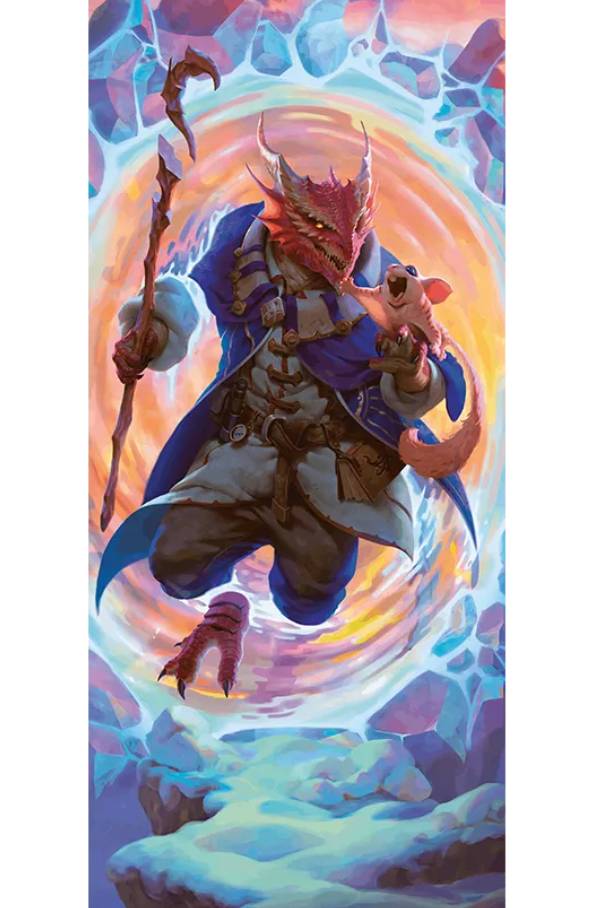 A Conjurer wizard summoning and teleporting spirit allies across the battlefield