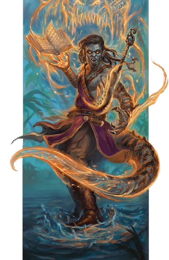 A Transmuter wizard reshaping matter with a glowing Transmuter's Stone