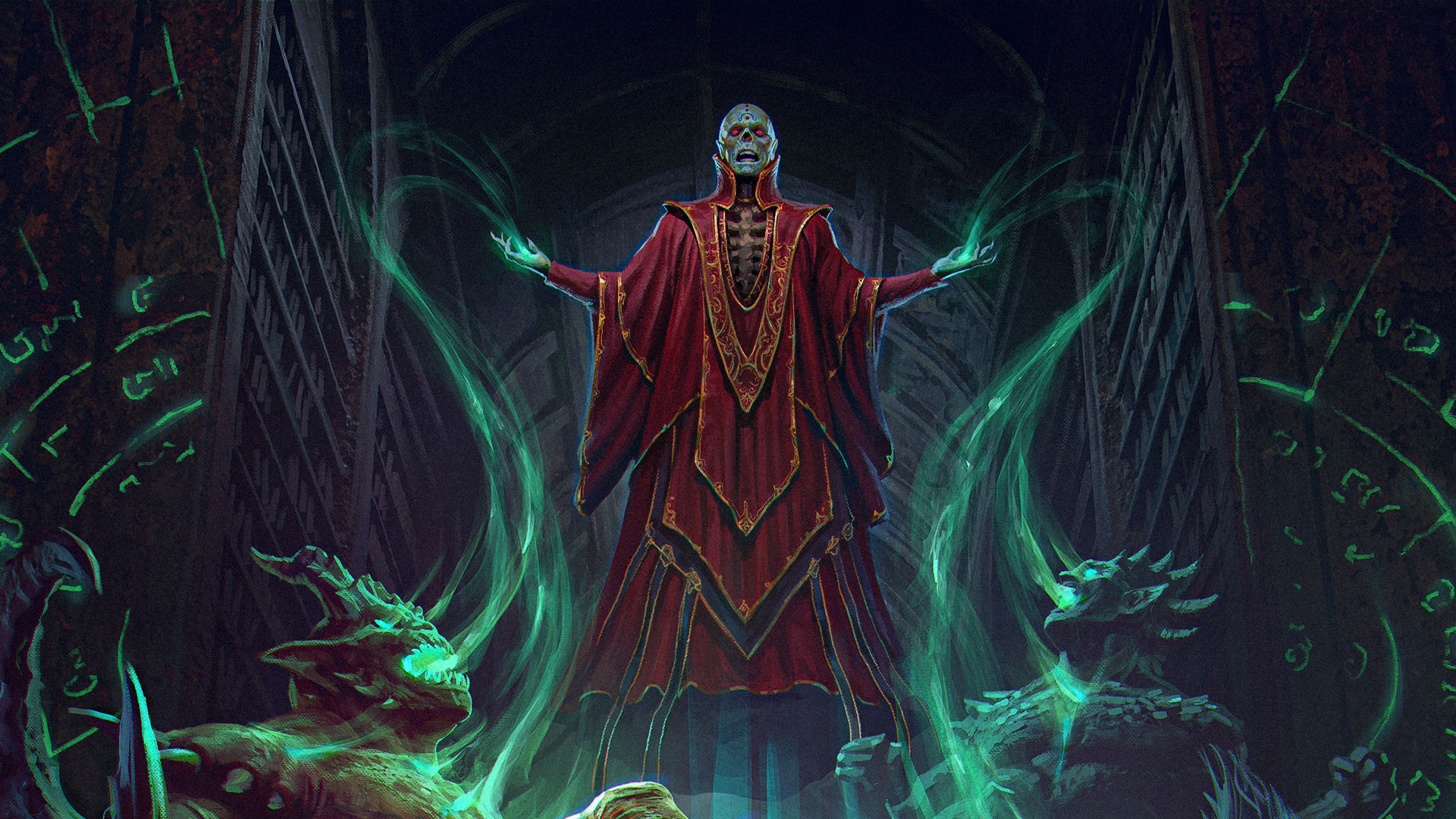Szass Tam unleashing a horde of demonic undead