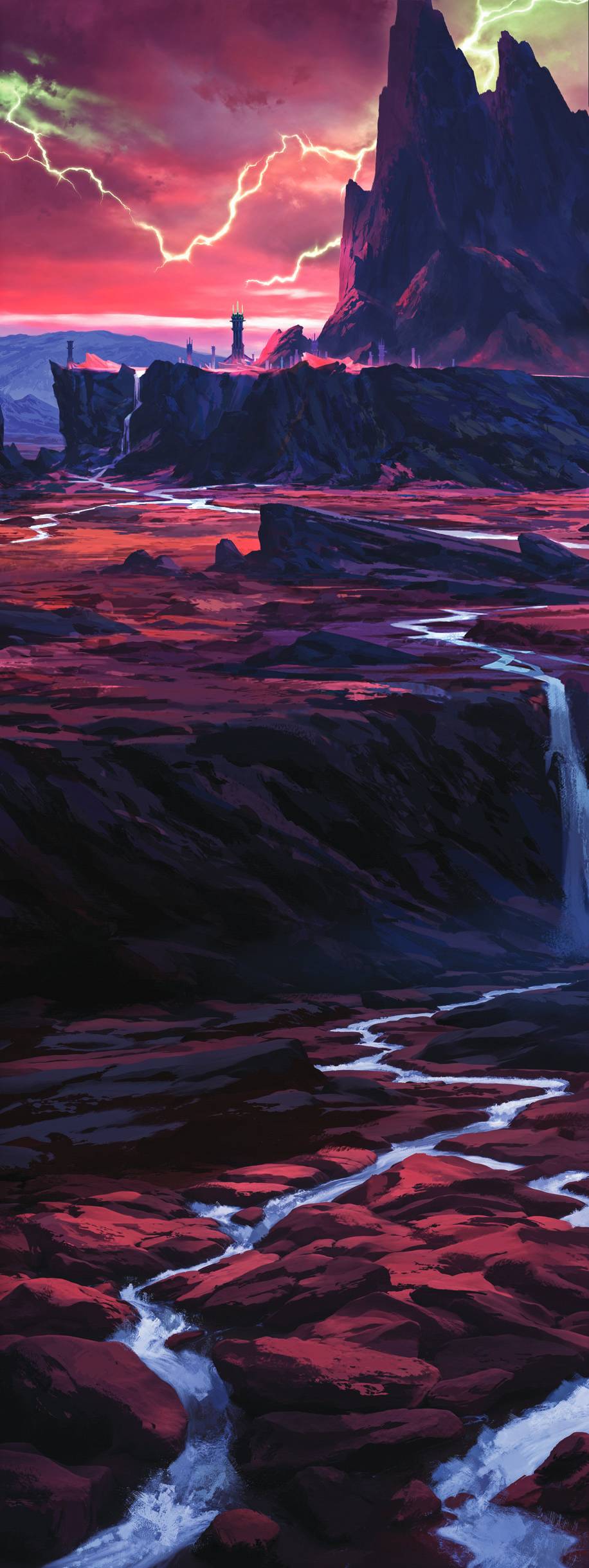 A storm swept landscape in Thay