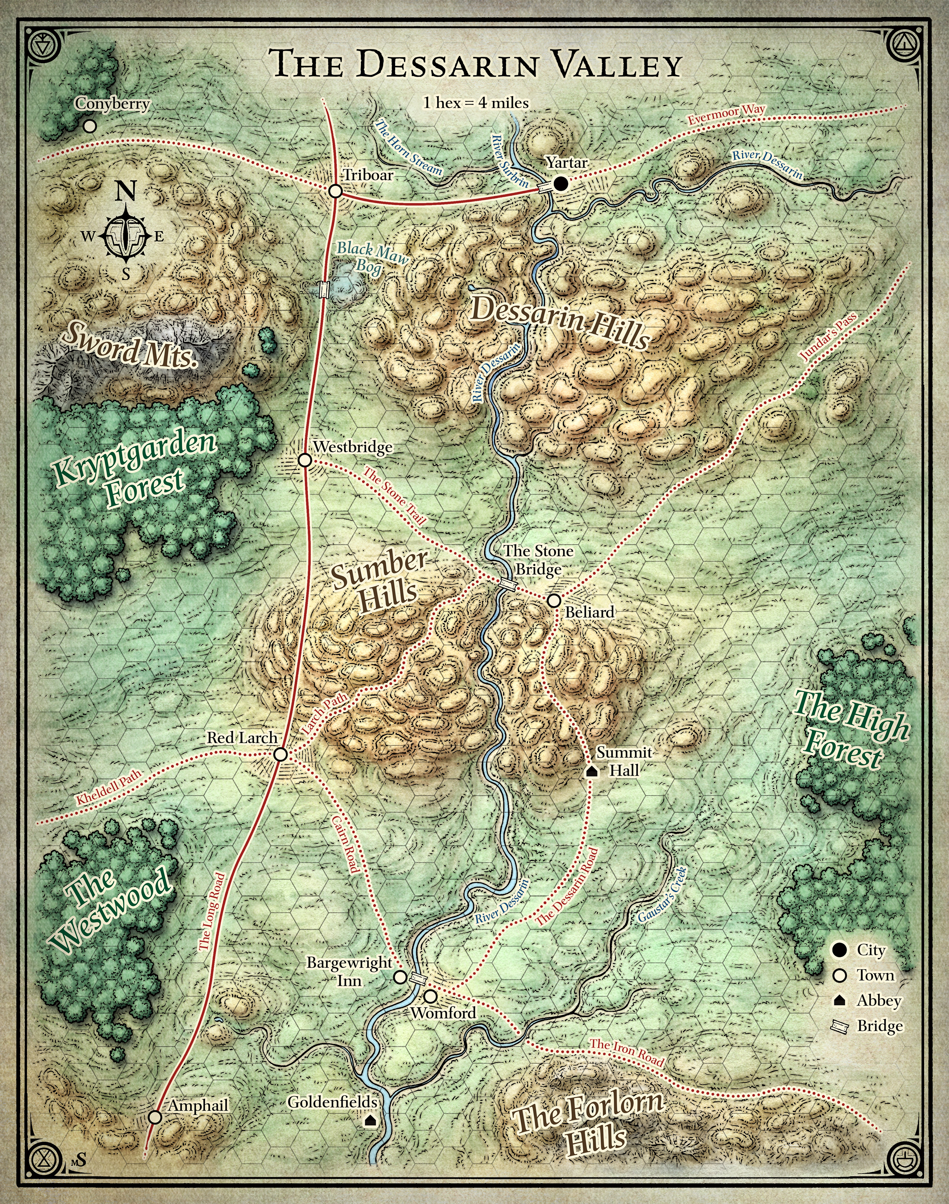 Player's Dessarin Valley Map