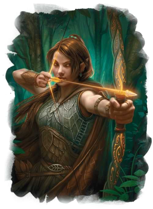 Elf with longbow