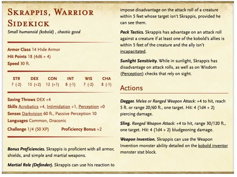 Skrappis statistics