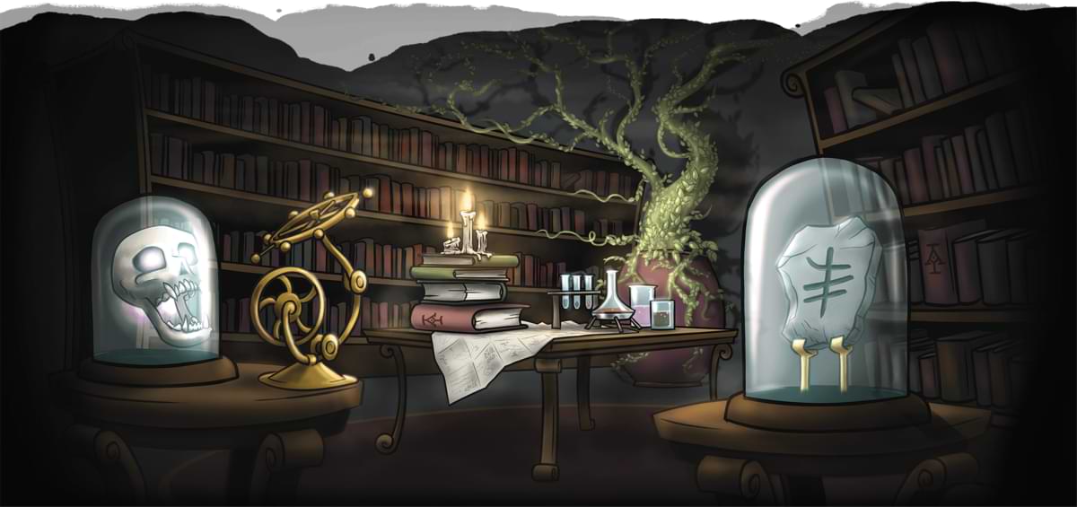 Library with magic items