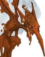 Magma mephit artwork from the basic rules