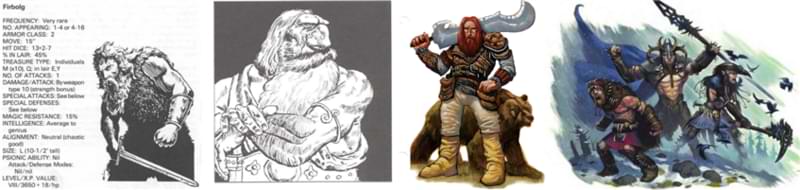 Firbolgs through the years