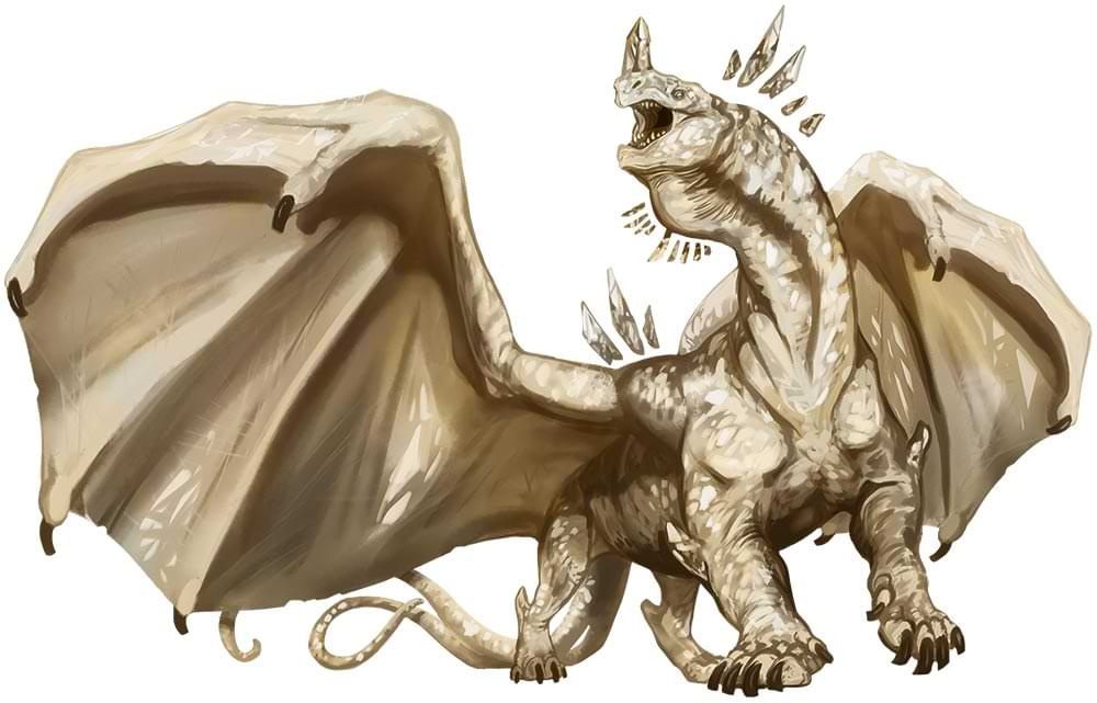 Crystal dragon from Fizban's Treasury of Dragons