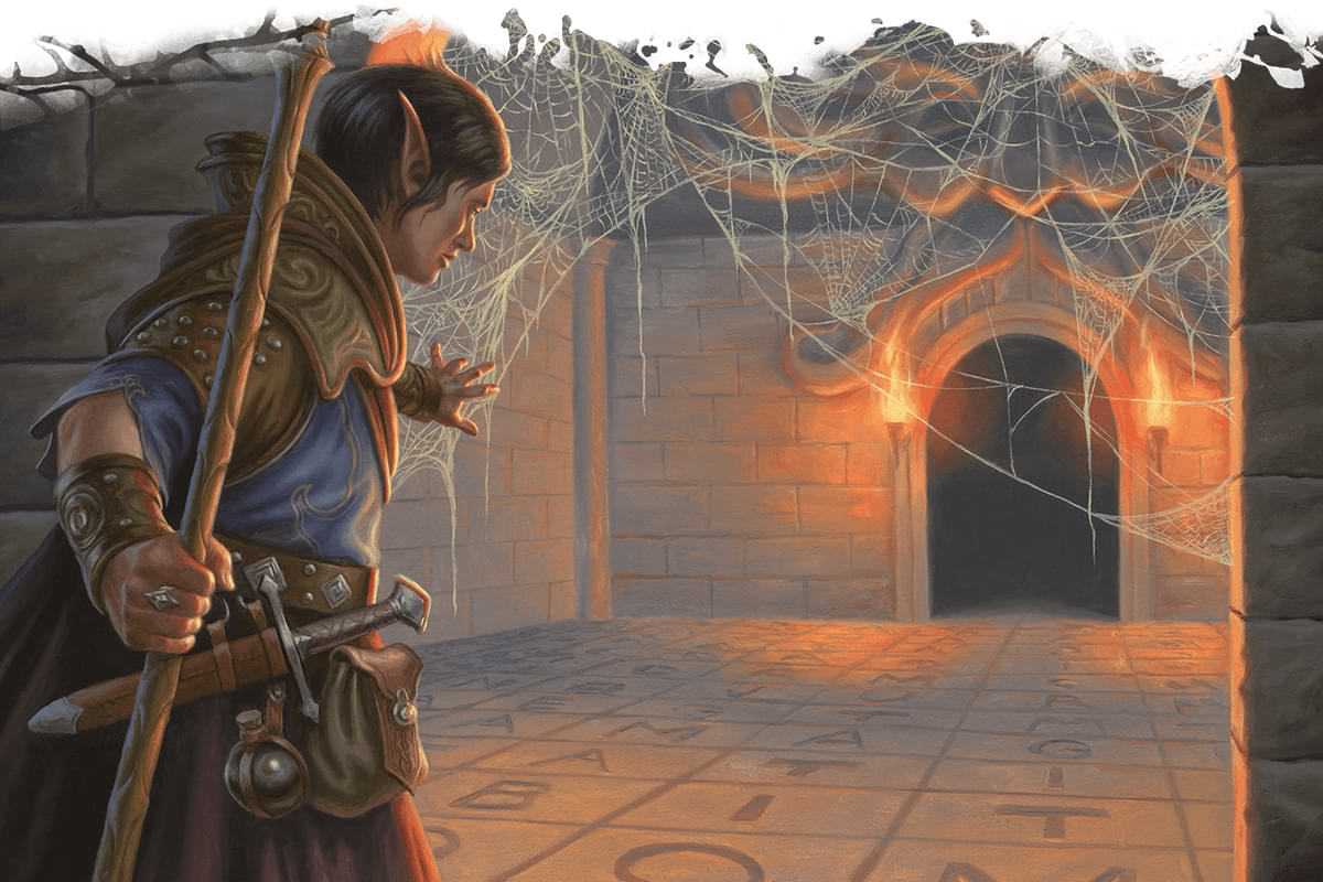 Puzzle room artwork from Tasha's Cauldron of Everything