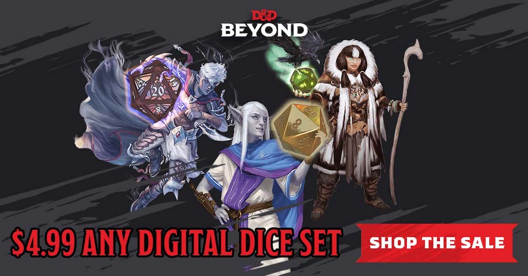 D&D Beyond digital dice sale