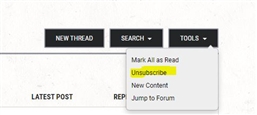 forum unsubscribe