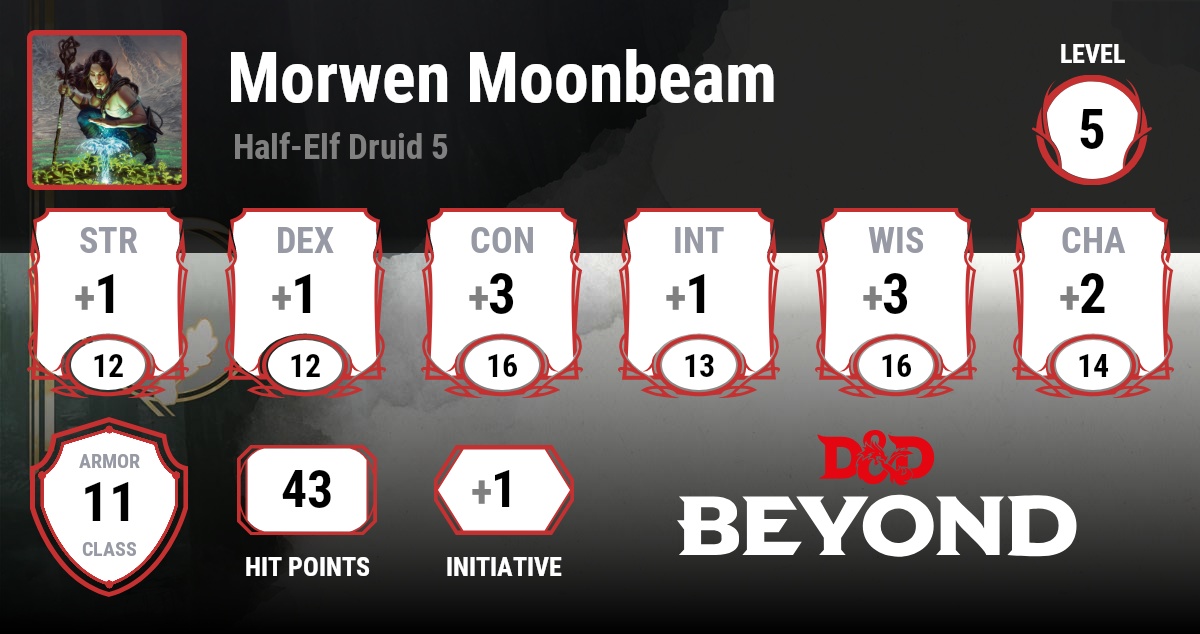 Morwen Moonbeam D&D Beyond