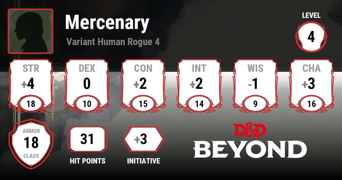 Mercenary D&D Beyond