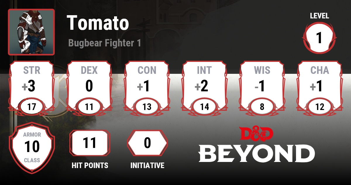 Tomato D&D Beyond