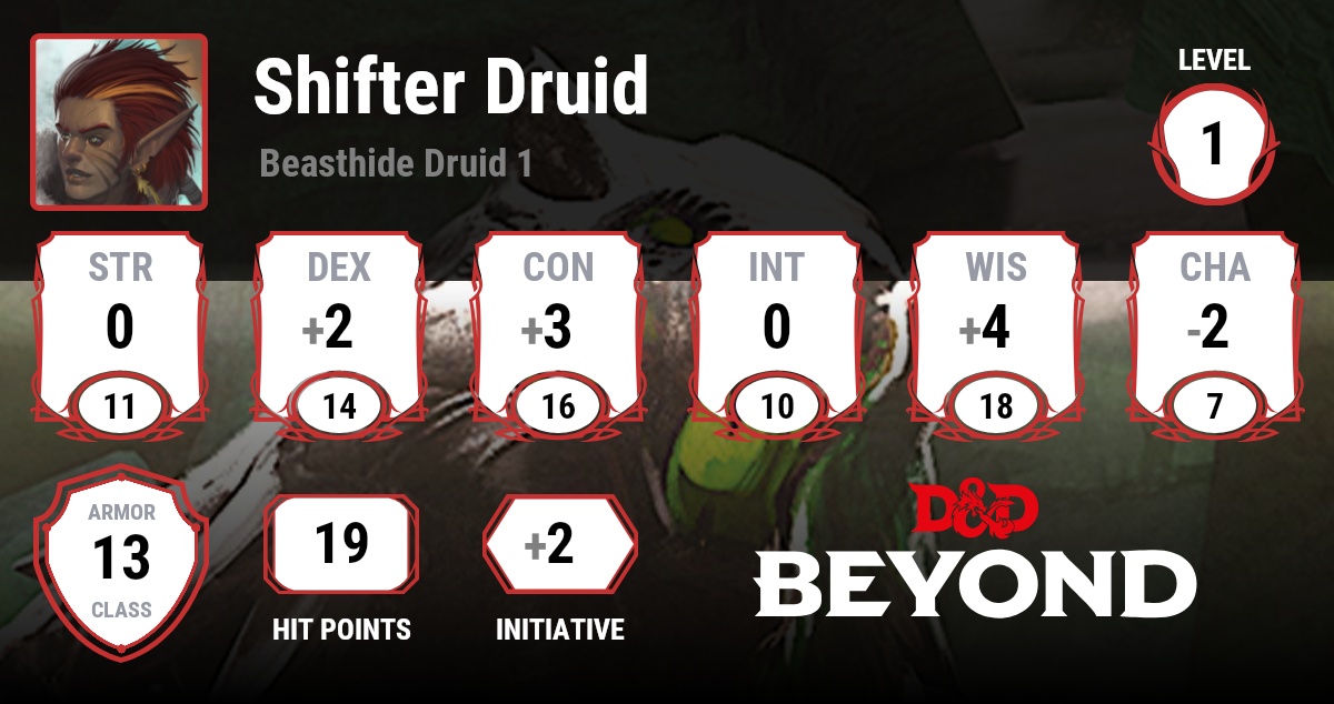 Shifter Druid D&D Beyond
