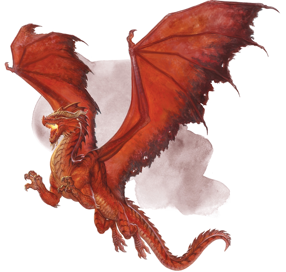 Dragon rouge, jeune