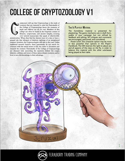 College Of Cryptozoology Image