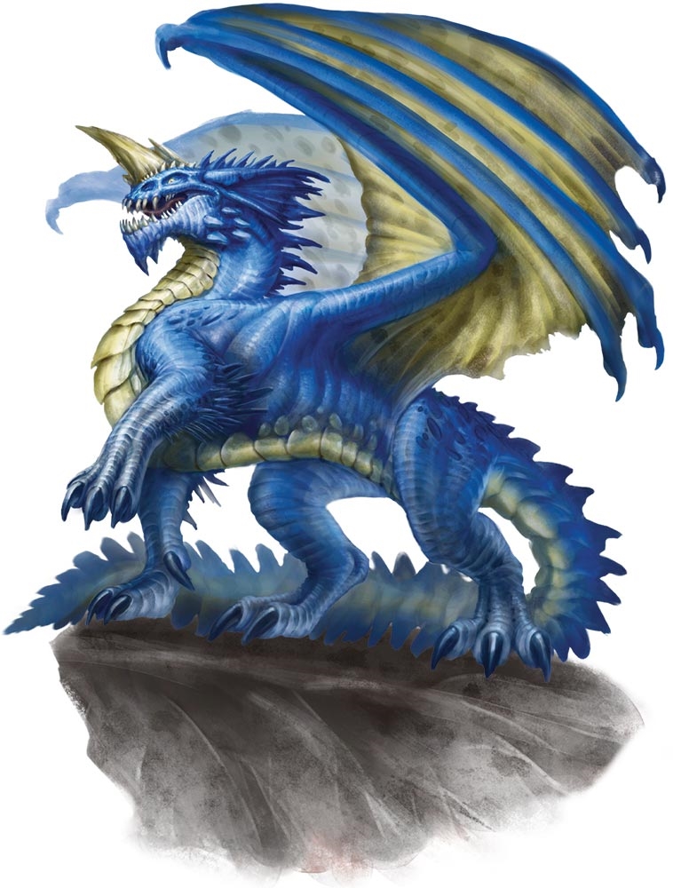Дорослий синій дракон