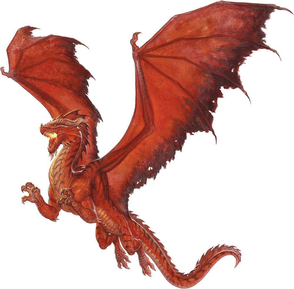 Молодий червоний дракон