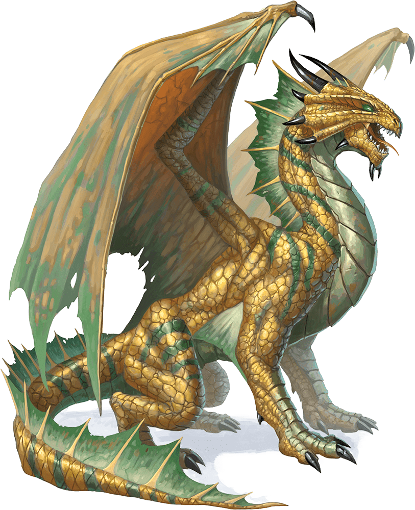 Дорослий бронзовий дракон