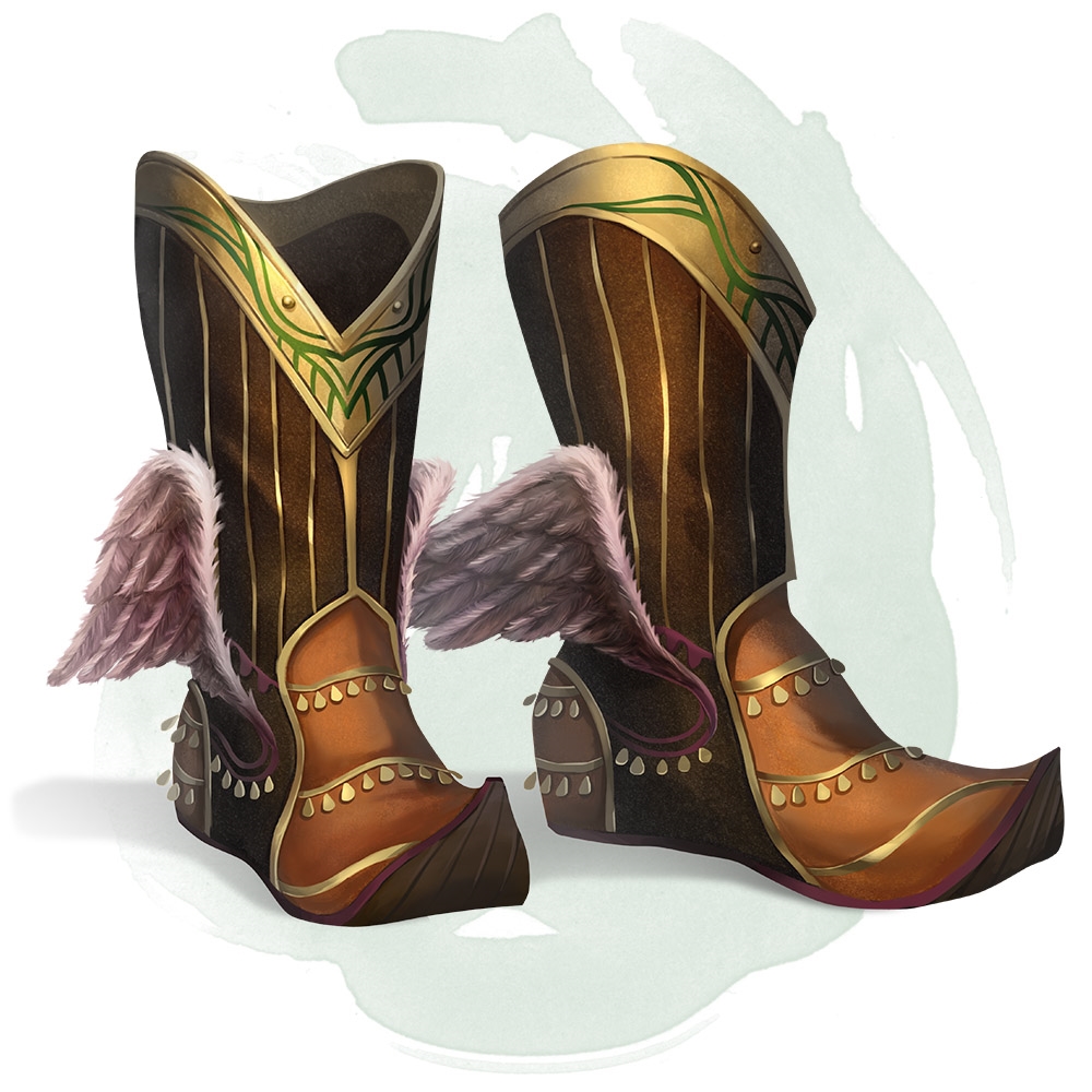 Boots with top wings